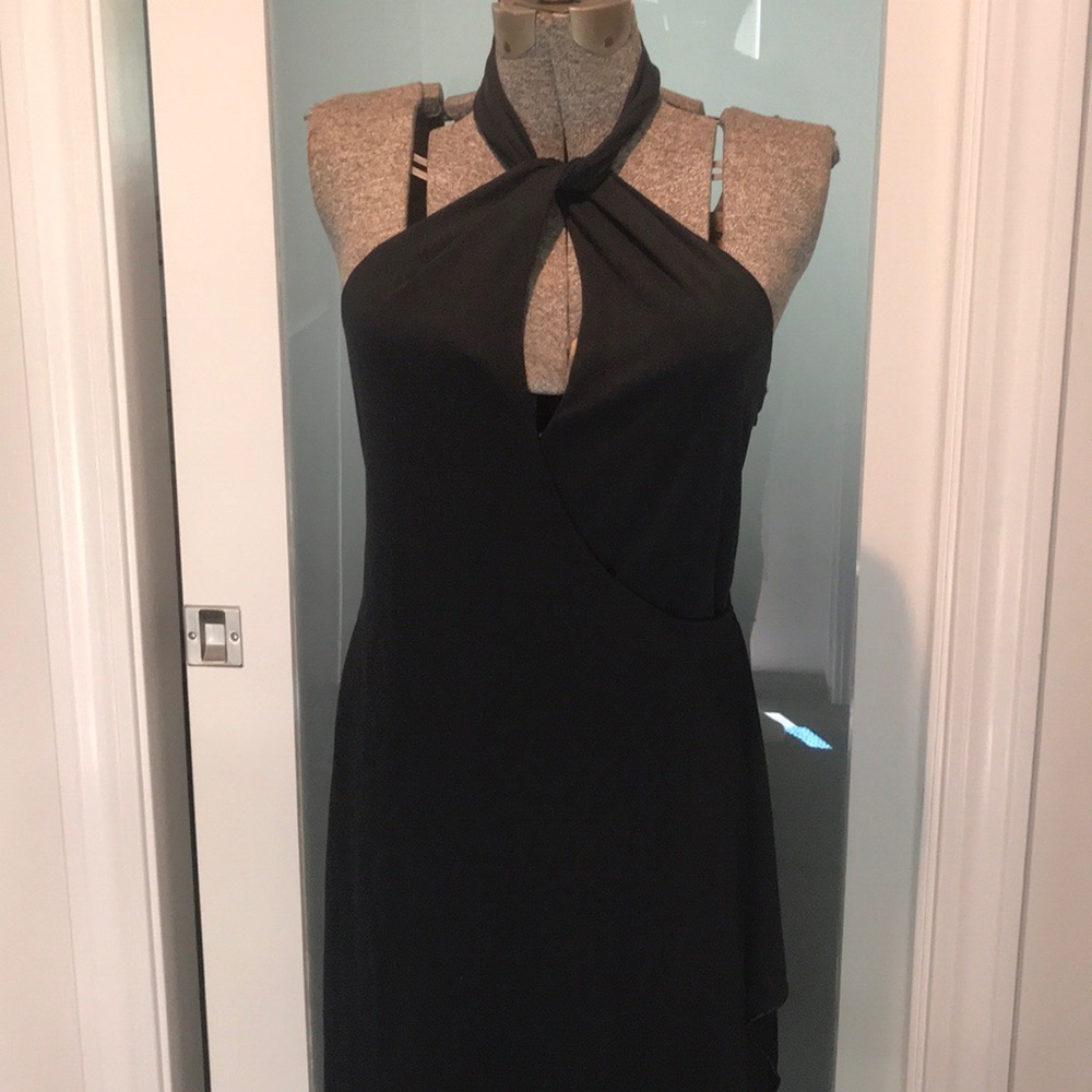 Black Armani halter, your next red carpet dress.